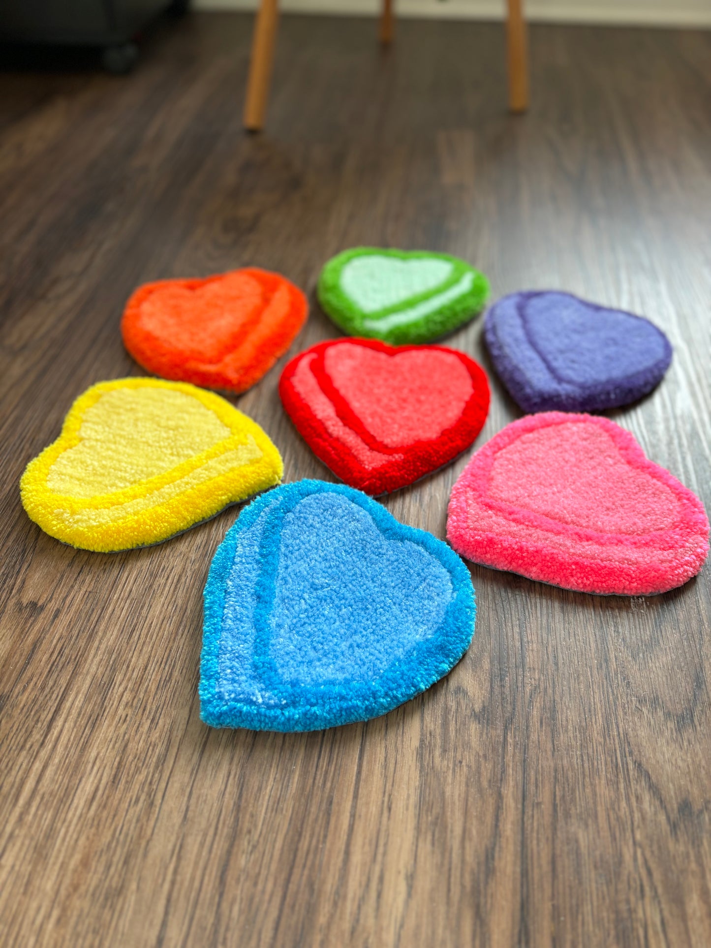 Candy Heart Mug Rug