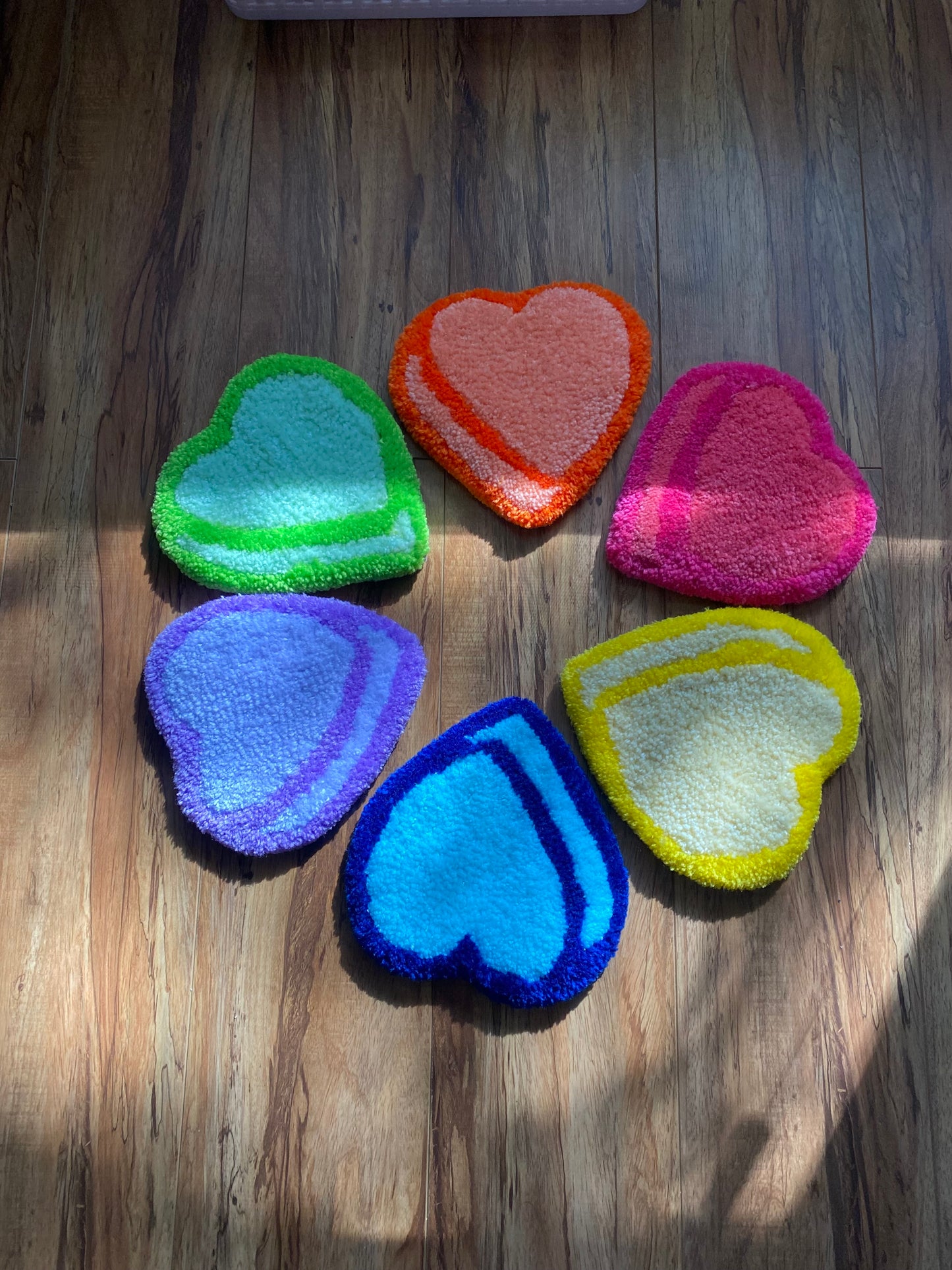 Candy Heart Mug Rug